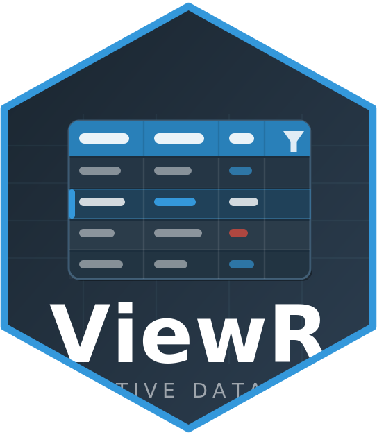 ViewR hex sticker